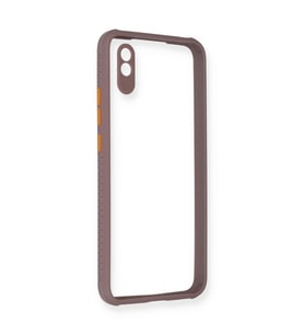 Xiaomi Redmi 9a Kılıf Miami Şeffaf Silikon - Açık Mor