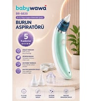 Babywawa BR-8820 0-12 Yaş Şarjlı Bebek Burun Aspiratörü – 5 Kademe Güçlü Vakum