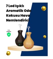Mey İthalat® USB Şarjlı 7 Renk LED Işıklı Sessiz Çalışan Mini Hava Nemlendirici