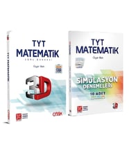 3D Yayınları TYT Matematik Soru Bankası ve Deneme Seti 2 Kitap