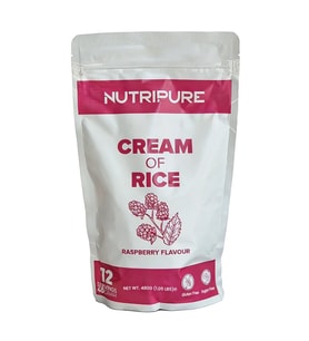 Nutripure Cream of Rice 480 G - Frambuaz Aromalı (Renksiz)