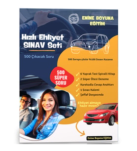 🚗 Hızlı Ehliyet Sınav Seti – Yüzde Yüz Kazanacaksınız! 🏆