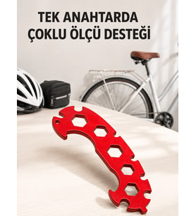 Çok Amaçlı Bisiklet Anahtarı 6-17 mm Çok Fonksiyonlu Bisiklet Tamir Anahtarı