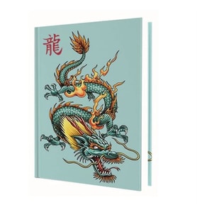Deffter Chinese Green Dragon 14X20 Sert Kapak Defter 64388-2