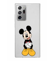 Samsung Galaxy Note 20 Ultra Kapak Mickey Mouse Tasarımlı Şeffaf Silikon Kılıf