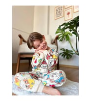 ERKEK ÇOCUK PAMUKLU PIJAMA TAKIMI. (Bej)