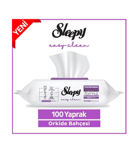 Sleepy Yüzey Temizleme Havlusu Orkide Bahçesi 100 Yaprak - Standart