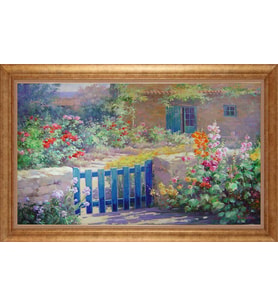 Çerçeveli Paspartulu Manzara Tablo bm1075 (Gold)