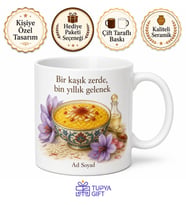 Zerde Temalı Özel Tasarım Baskılı Kupa Bardak Hediye Porselen Mug