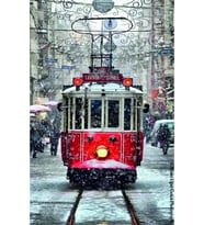İstanbul Tasarımlı Ahşap Poster