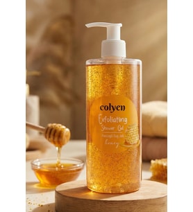 Colyen Arındırıcı Peeling Etkili Duş Jeli Doğal Bal Özlü Pürüzsüzleştirici Vücut Şampuanı 385 Ml