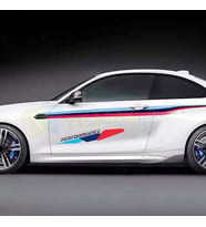 Bmw M Performance Yan Kapı Oto Sticker Yapıştırma Etiket 2 Adet ( 70 x 11 Cm Ölçü )