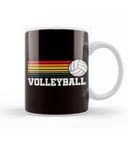 Vintage Volleyball Retro Ball Sports Coach Team Athlete Game Kupa Bardak Porselen