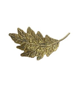 METAL YAPRAK DEKOR BÜYÜK 75 x 45 cm (Gold)