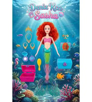 Sasha Deniz Kızı Oyuncak Bebek - Aksesuarlı, Taraklı, Hazine Sandıklı Büyük Set (40 cm)