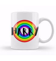 PRINCE HARRY  Retro Rainbow Style Kupa Bardak Porselen