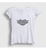 Presmono Kadın Beyaz Logo Der Weg Einer Freihei T-Shirt 382121tt (Beyaz)