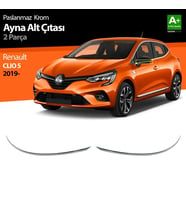 Renault Clio Uyumlu 5 Krom Ayna Alt Çıtası 2 Parça. 2019 Ve Üzeri