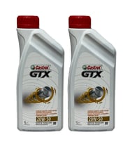 Castrol GTX 20W-50 Motor Yağı 1 Litre 2 Adet (Acı Kahve)
