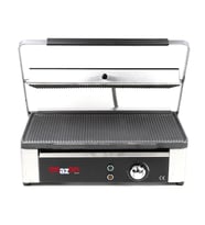 24 Dilim Elektrikli Tost Makinesi 2500 Watt- Döküm 60x30 - Ebat 29x42x61 Cm (Krom)