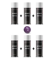 6 Adet Ral 4005 Leylak Mor Sprey Boya 400 Ml.