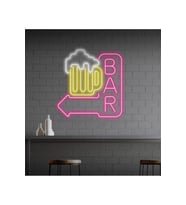 BAR Yazılı ve Şekilli Neon Tabela