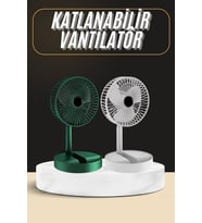 Northcity Katlanabilir USB Şarjlı Mini Fan ve Telefon Tutucu - Masaüstü Soğutucu