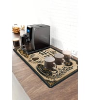 Valerine Life Barista Kahve Barı Matı 40x90cm Espresso Makinesi Çaycı Altlığı Aslanlı Cafe