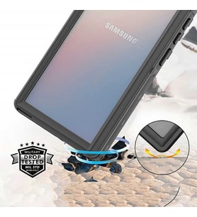 Galaxy S20 Kılıf 1-1 Su Geçirmez Kılıf (Siyah)
