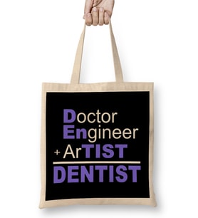 Doctor Engineer Artist Dentist Bez Çanta Uzun Saplı