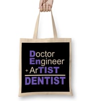 Doctor Engineer Artist Dentist Bez Çanta Uzun Saplı