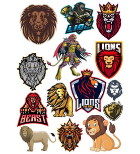 Aslan Sticker Set-12 14 Parça Telefon, Tablet, Defter, Laptop Sticker