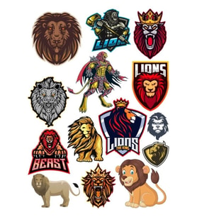 Aslan Sticker Set-12 14 Parça Telefon, Tablet, Defter, Laptop Sticker