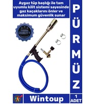 #Pürmüz Profesyonel Mutfak Kamp Piknik Ateş Yakma Ayarlanabilir Aygaz Başlıklı Vakumlu Yakyak Pürmüz