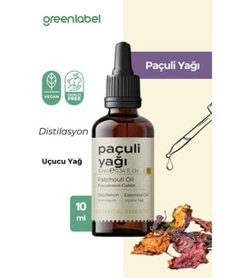 GREENLABEL PAÇULİ YAĞI 10 ML. (DİSTİLASYON)