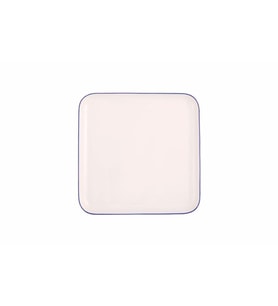 Porland Blue Stripe Düz Tabak 21x21 cm 04ALM006870