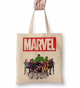 Marvel Avengers 02 Bez Çanta Uzun Saplı