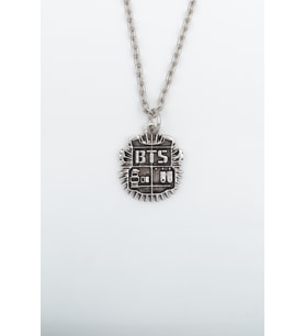 Minimal BTS Army Gümüş Kaplama Düz Zincir Kolye