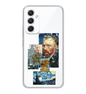 Samsung S24 PLUS Uyumlu Van Gogh ve Sanatsal Tablolar Tasarımlı Şeffaf Telefon Kılıfı