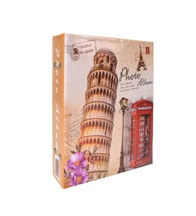 100'lük Renkli Desenli 13x18 Promosyon Fotoğraf Albümü Pisa Kulesi