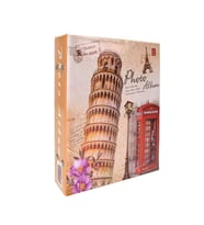 100'lük Renkli Desenli 13x18 Promosyon Fotoğraf Albümü Pisa Kulesi