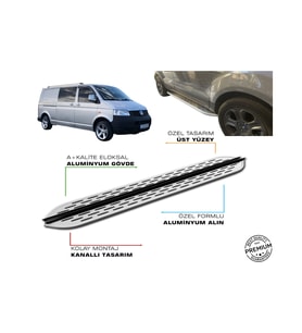 T5 TRANSPORTER CİTY VAN UZUN ŞASE ARACA ÖZEL PRV1 YAN BASAMAK 2003 2004 2005 2006 2007 2008 2009-10