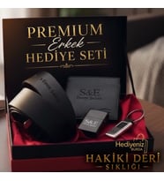 Hemen Kargo - Sevgiliye Babaya Arkadaşa Eşe Hediye - İsme Özel Premium Tasarım Erkek Hediye Seti - Hakiki Deri Kartlık Cüzdan Kemer Çakmak Anahtarlık