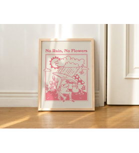 Çerçeveli Pembe Kurbağa Baskısı, Retro Minimalist İllüstrasyon, Vintage Estetik Çerçeveli Posterler, Yeşil Çerçeveli Duvar Dekoru