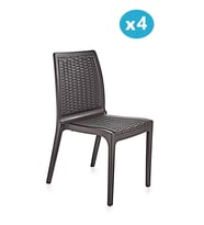 Omnipazar SY-2523 Rattan Bahçe Sandalye 4'lü Set