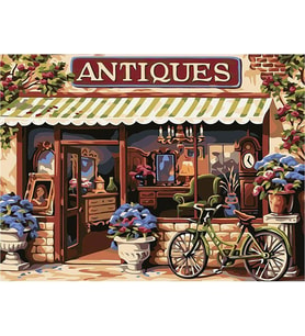 Antikacı Sayılarla Boyama Seti(40x50 cm Tuval Şasesine Gerili)