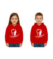 Unisex Ay Yıldızlı 19 Mayıs 29 Ekim 23 Nisan 10 Kasım Atatürk Çocuk Kapüşonlu Sweatshirt (Kırmızı)