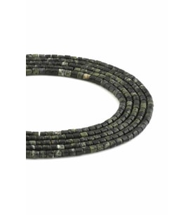 Jasper Doğal Taş Parlak Silindir Kesim 4x4mm Dizi [AA]