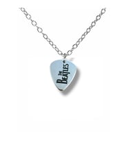 The Beatles Efsanevi Müzik Grubu Pena Şeklinde Çift Taraflı Unisex Metal Kolye (Gümüş)