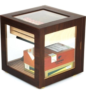 Adorini Cube Walnut Humidor Puro Kutusu (Karışık)